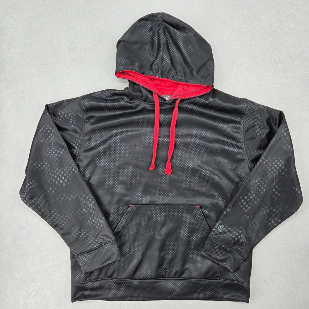 Everlast XL Hoodie Mens Black Red EverWarm Athletic Pullover Sportswear 3822